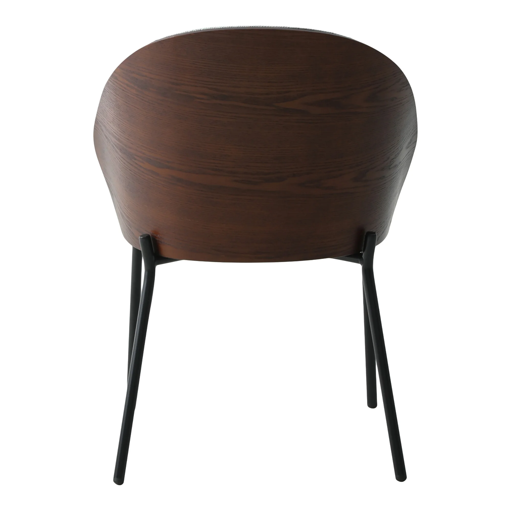 Set 2 scaune dining gri/maro din tesatura Tiletto - imagine 4