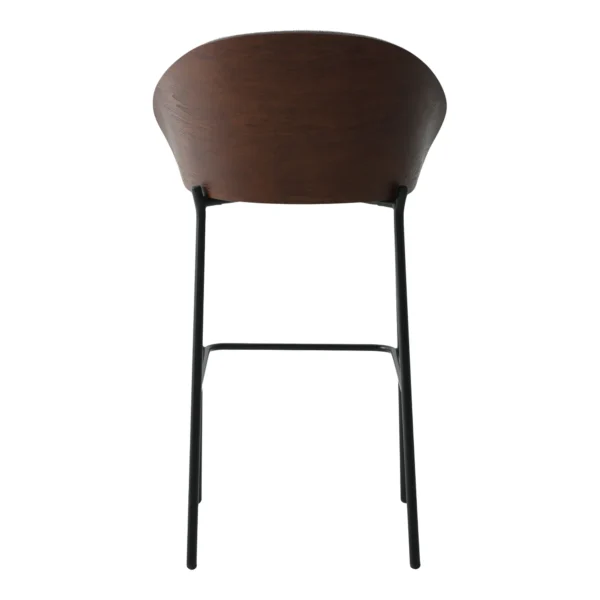 Set 2 scaune de bar gri/maro din tesatura Tiletto - imagine 4