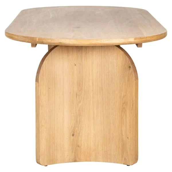 Masa dining bej natur din lemn de stejar 235x100 Fairmont - imagine 3