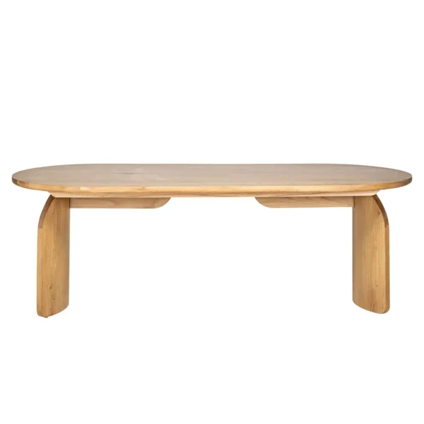 Masa dining bej natur din lemn de stejar 235x100 Fairmont - imagine 2