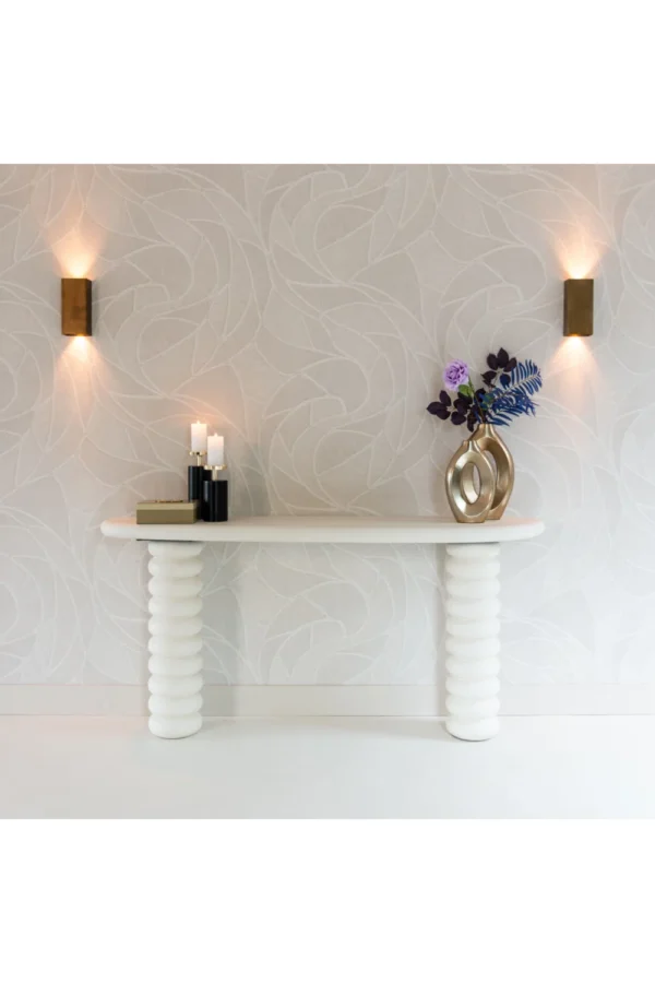 Consola alba din MDF San Marino Twist - imagine 2
