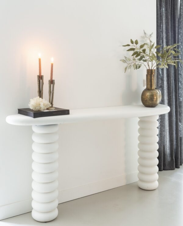 Consola alba din MDF San Marino Twist - imagine 5