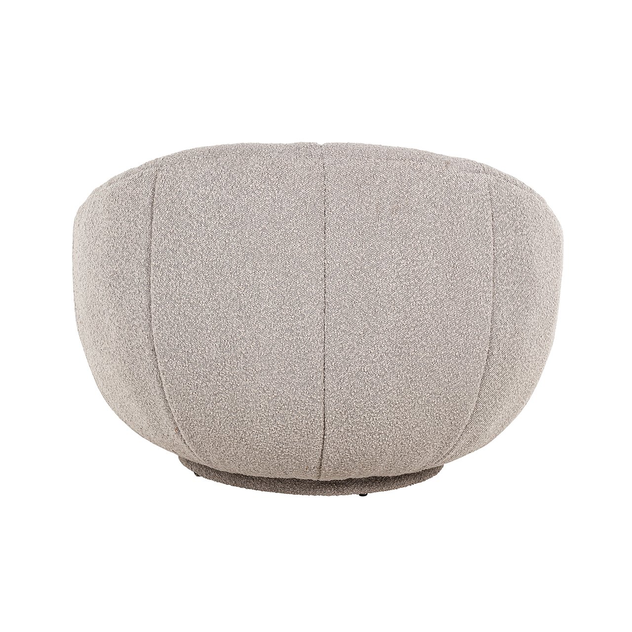 Fotoliu rotativ bej din tesatura boucle Kendall - imagine 4