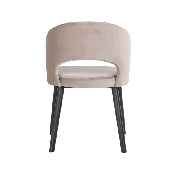 Scaun dining bej din catifea Savoy - imagine 4