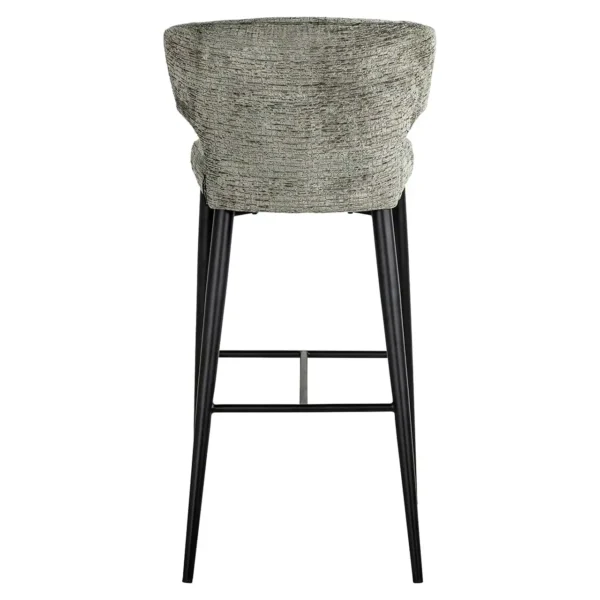 Scaun de bar vernil din tesatura texturata h103 Taylor - imagine 4