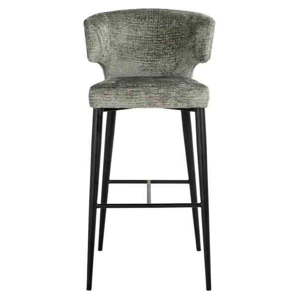 Scaun de bar vernil din tesatura texturata h103 Taylor - imagine 2