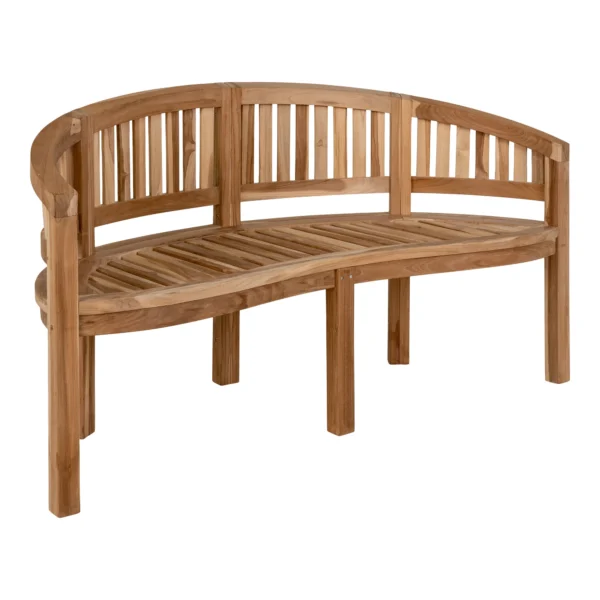 Bancheta de exterior bej natur din lemn Boca - imagine 3