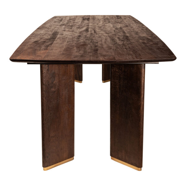 Masa dining maro dreptunghiulara din lemn 200x100 Liber - imagine 4