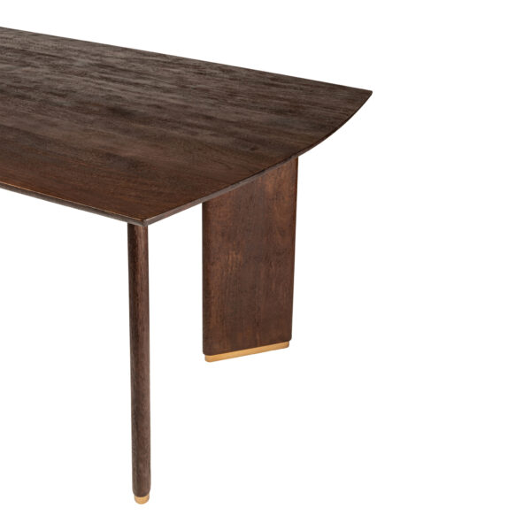 Masa dining maro dreptunghiulara din lemn 200x100 Liber - imagine 5