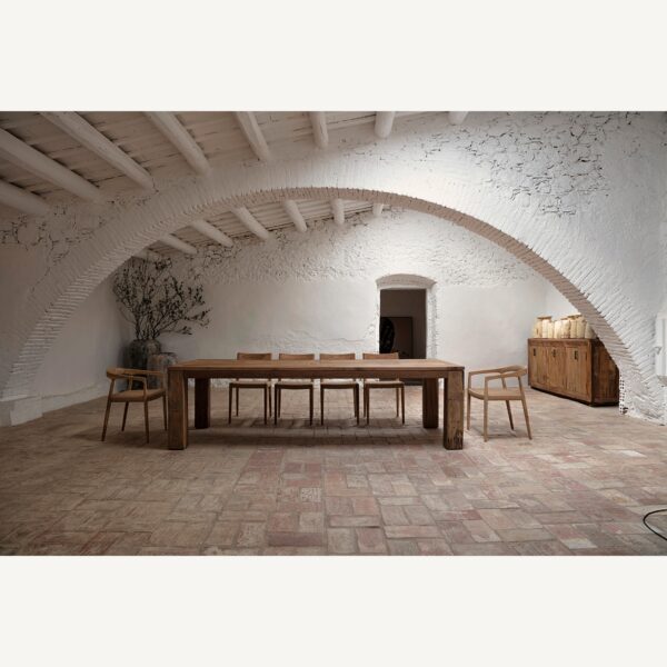 Masa dining maro natur din lemn de pin 270x210 Backlyn - imagine 3