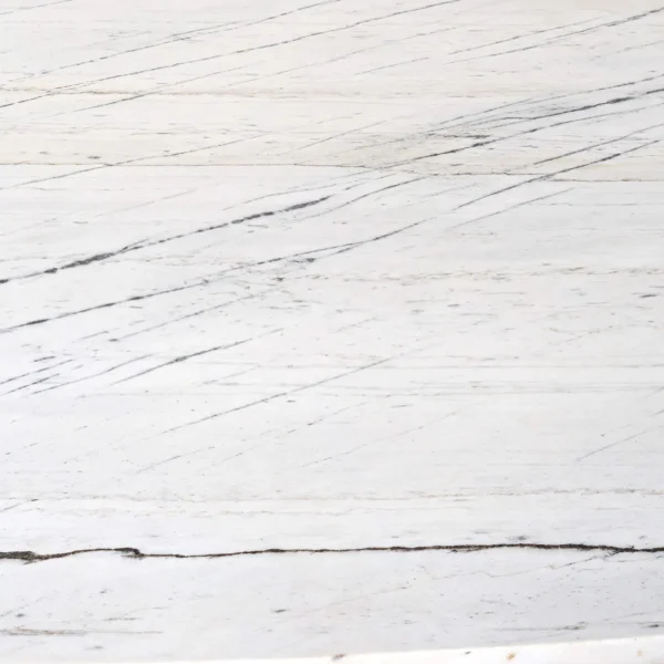 Masa dining ovala alba din marmura si fier 230x115 Lexington - imagine 5