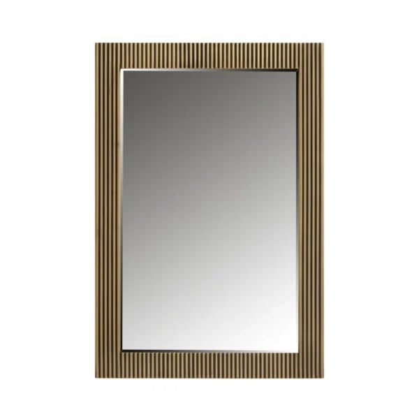 Oglinda decorativa aurie din MDF si metal h105 Ironville - imagine 2