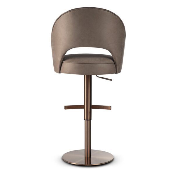 Scaun de bar rotativ din catifea maro/auriu maro Ponte Supreme - imagine 4