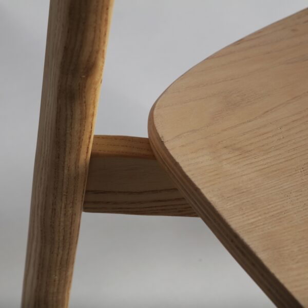 Scaun dining bej natur din lemn si MDF Kuta - imagine 6
