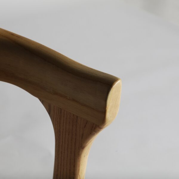 Scaun dining bej natur din lemn si MDF Kuta - imagine 5