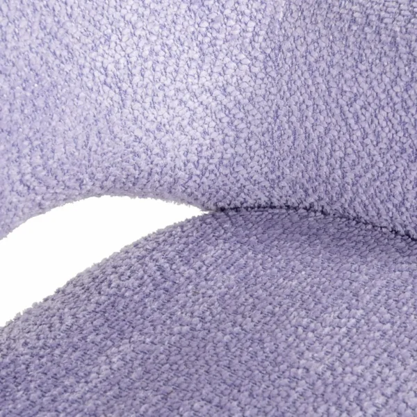 Scaun dining din tesatura texturata lavanda Giovanna - imagine 4