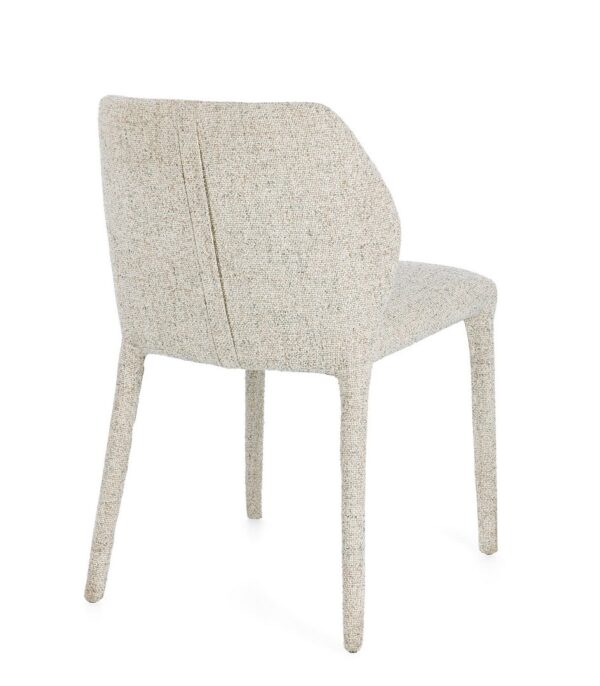 Set 2 scaune dining bej din tesatura Libby - imagine 4