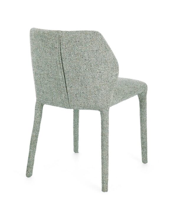 Set 2 scaune dining vernil deschis din tesatura Libby - imagine 3