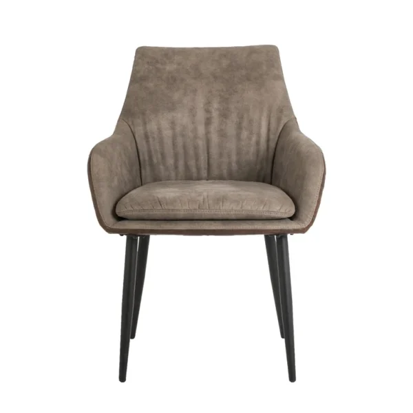 Scaun dining maro din tesatura si piele Chrissy - imagine 2
