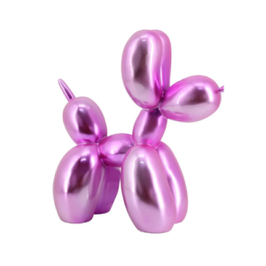 Decoratiune din polirasina roz Dog Pink