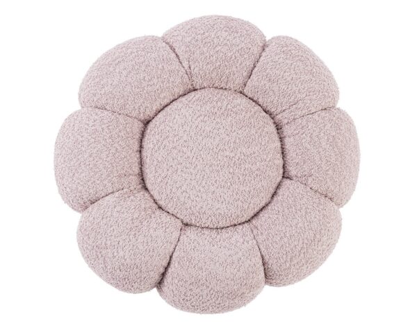Taburet roz din tesatura boucle Florel Antique - imagine 2