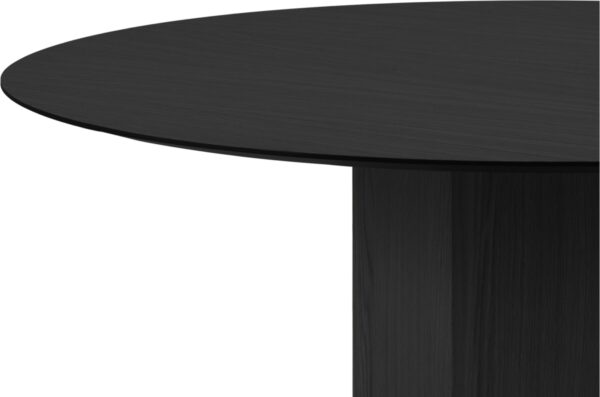 Masa dining rotunda neagra din lemn si MDF Ø120 Roger - imagine 3