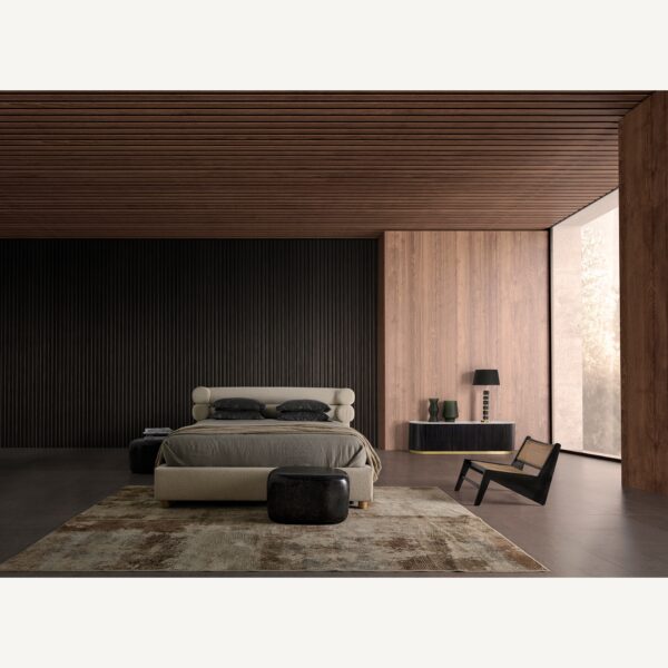Comoda TV neagra din fier si marmura Bettingen - imagine 3