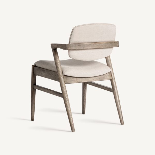 Scaun dining bej natur din lemn de frasin Polch - imagine 2