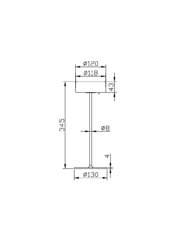 Veioza alba cu Led din metal AI - imagine 8