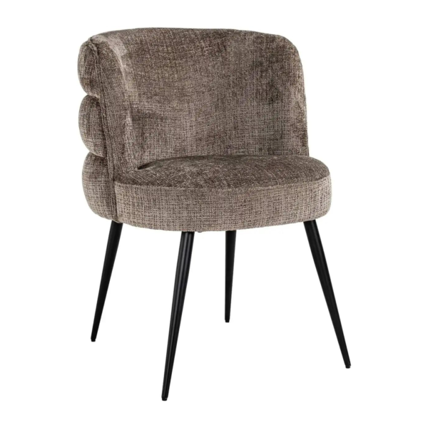 Scaun dining maro din tesatura chenille Stella