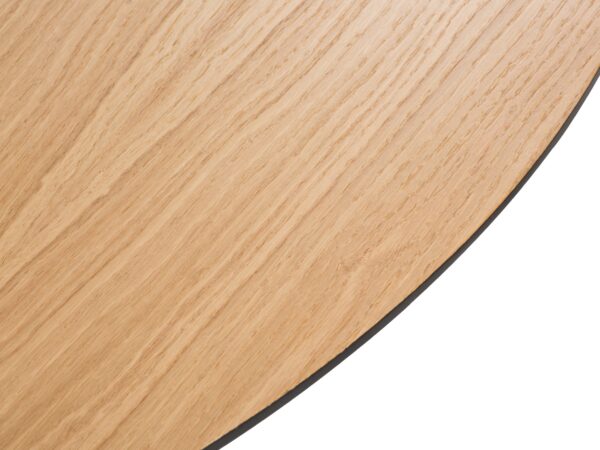 Masa dining rotunda bej natur din lemn si MDF Ø120 Roger - imagine 3