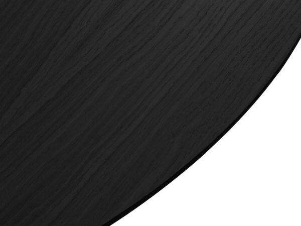 Masa dining rotunda neagra din lemn si MDF Ø120 Roger - imagine 2