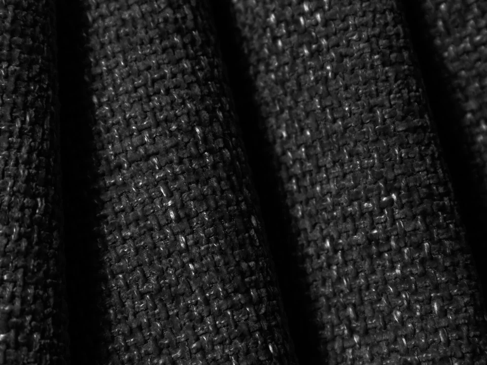 Canapea modulara neagra din tesatura chenille Lupine - imagine 4