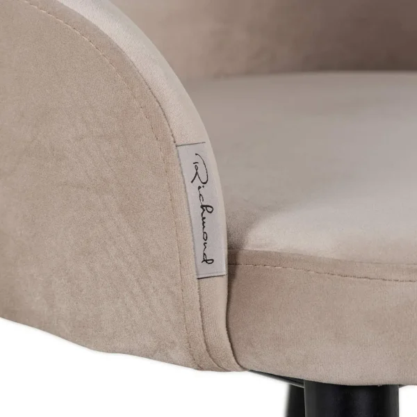 Scaun dining bej din catifea Twiggy - imagine 6