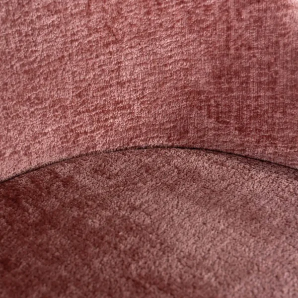 Scaun dining roz din tesatura chenille Twiggy - imagine 5