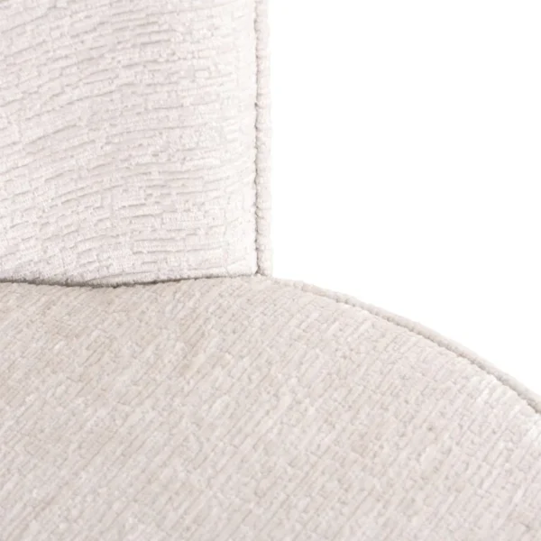 Set 2 scaune dining crem din tesatura texturata Sandy - imagine 6