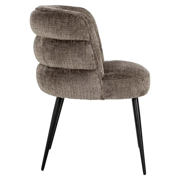 Scaun dining maro din tesatura chenille Stella - imagine 4