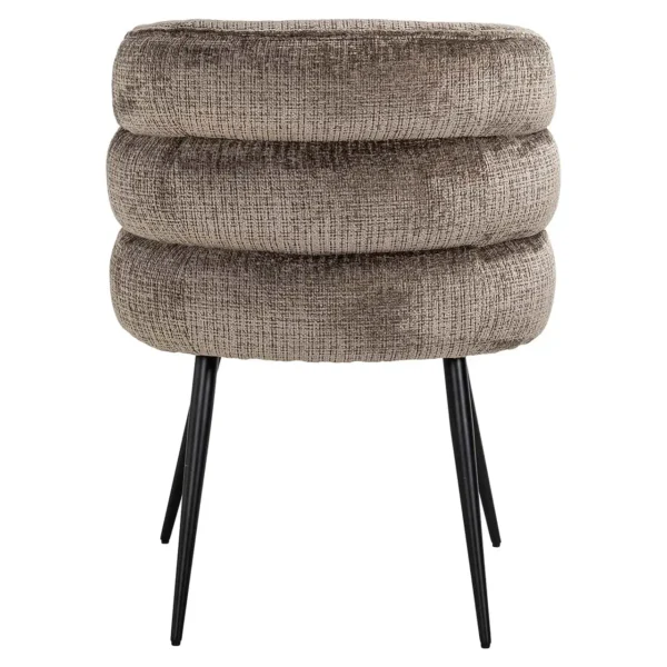 Scaun dining maro din tesatura chenille Stella - imagine 2