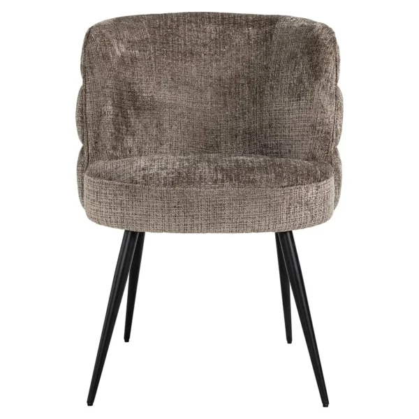 Scaun dining maro din tesatura chenille Stella - imagine 3