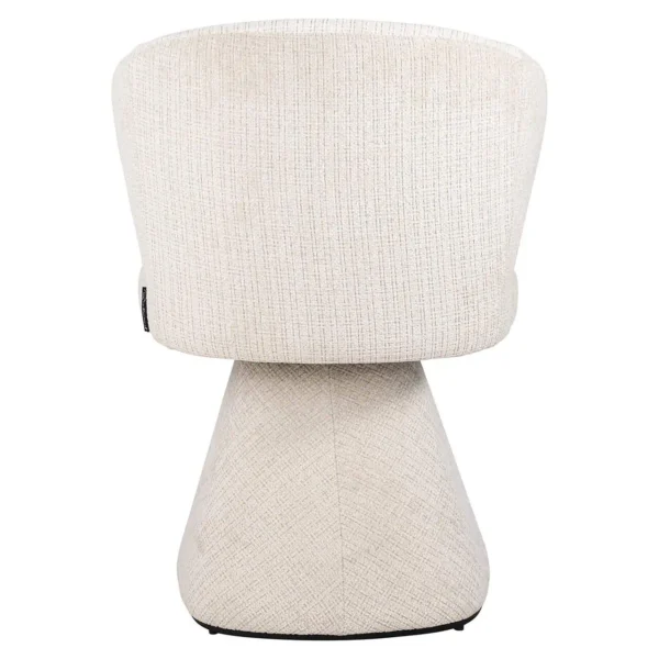 Fotoliu crem din tesatura chenille Cozette - imagine 4