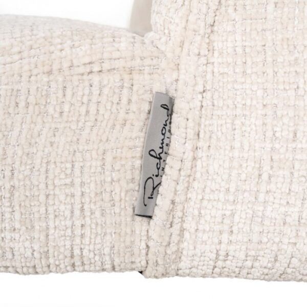 Scaun dining crem din tesatura chenille Stella - imagine 4