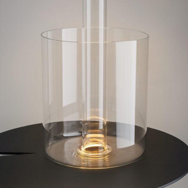 Veioza aurie cu Led din metal si sticla AI Vase - imagine 6