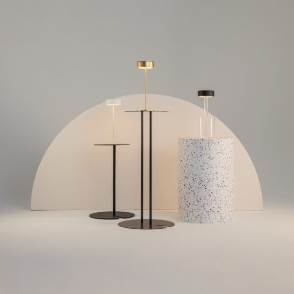 Veioza alba cu Led din metal AI - imagine 2