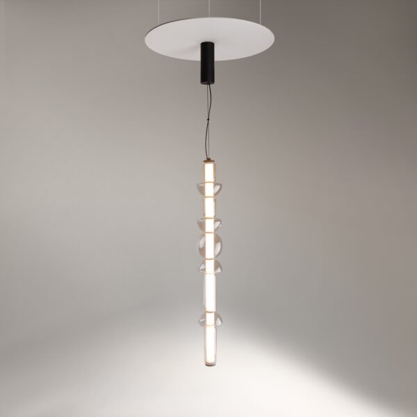 Lustra alba/neagra cu Led Cosmo - imagine 4