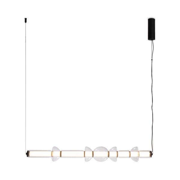 Lustra alba/neagra cu Led Cosmo