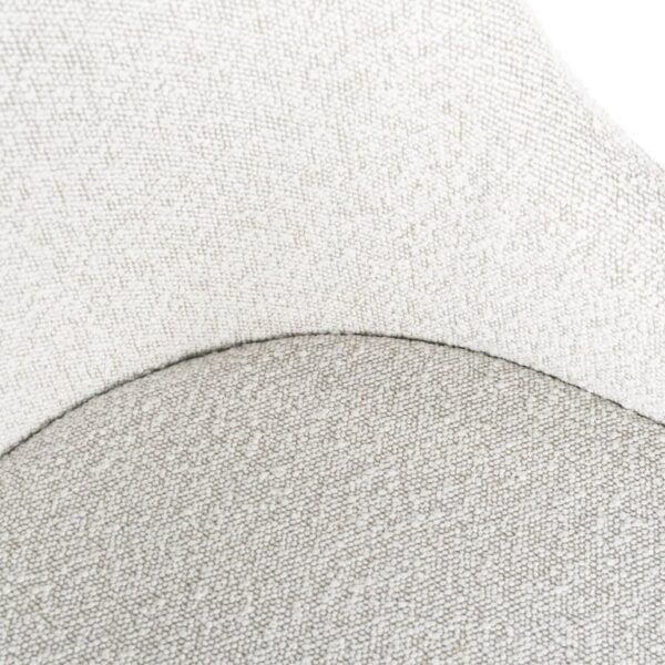 Scaun dining alb din tesatura boucle Twiggy - imagine 5