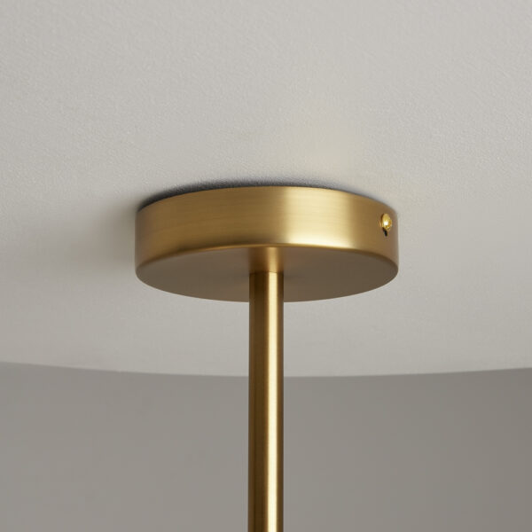 Candelabru auriu din metal si sticla cu 6 becuri Tropic - imagine 7