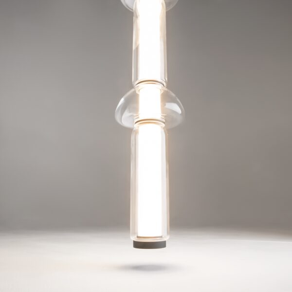 Lustra alba/neagra cu Led Cosmo - imagine 5