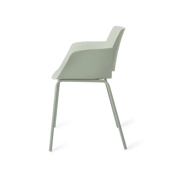 Set 2 scaune de exterior verde menta din polipropilena Filley - imagine 4
