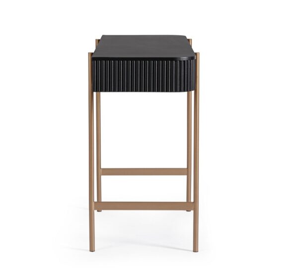 Consola neagra/aurie din MDF si metal Darcy - imagine 5